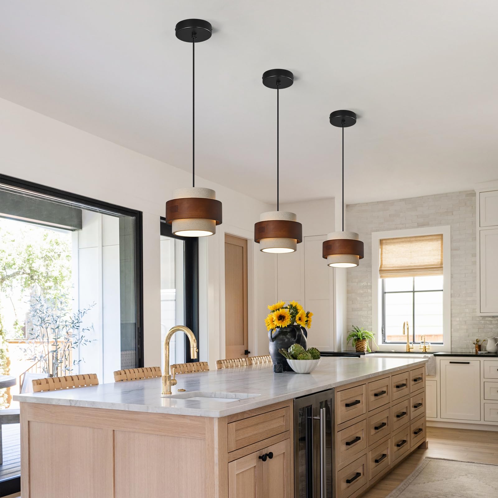 JXJYHL Modern Cement Pendant Light Fixture,Concrete Pendant Lights